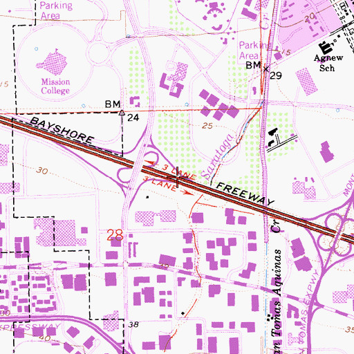 Topographic Map of McCandless Towers Heliport, CA