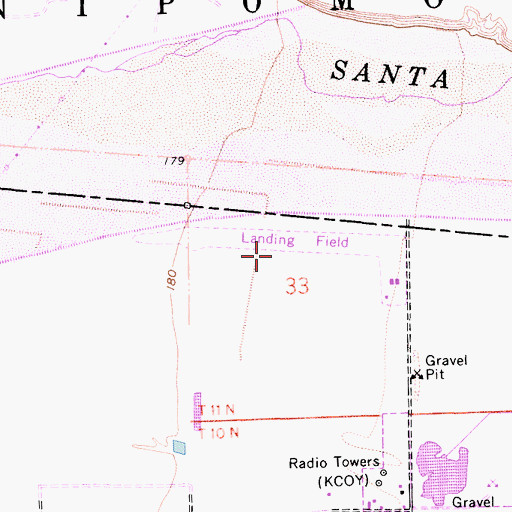 Topographic Map of Northside Airpark (historical), CA