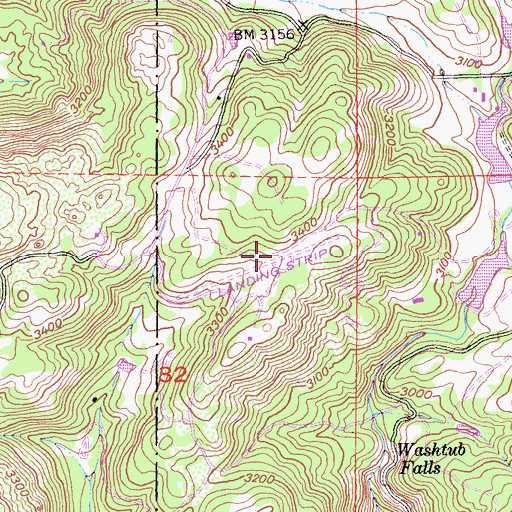 Topographic Map of Loma Madera Ranch Airport, CA