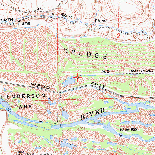 Topographic Map of Bonanza Hills Airport, CA
