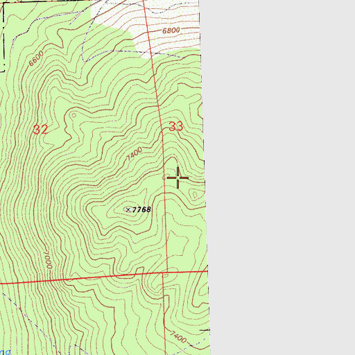 Topographic Map of Barton Memorial Hospital Heliport, CA