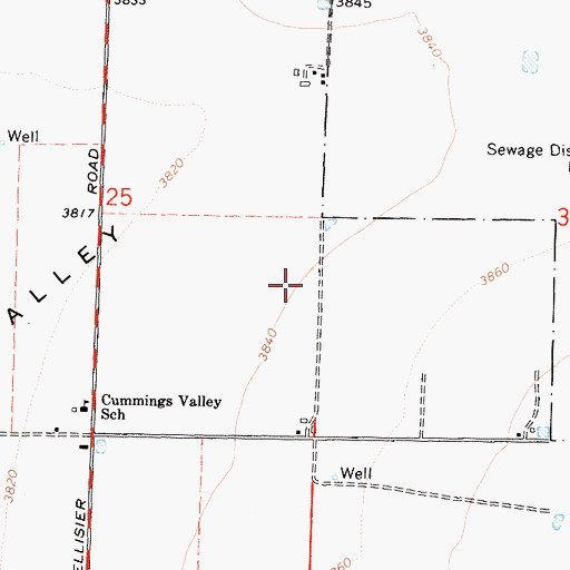 Topographic Map of PSK Ranch Airport, CA