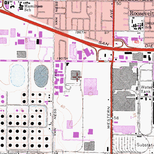 Topographic Map of Toyota Helistop, CA