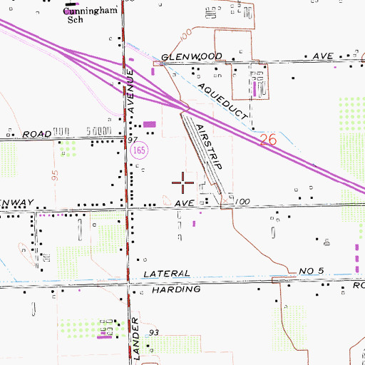 Topographic Map of Turlock Airpark, CA