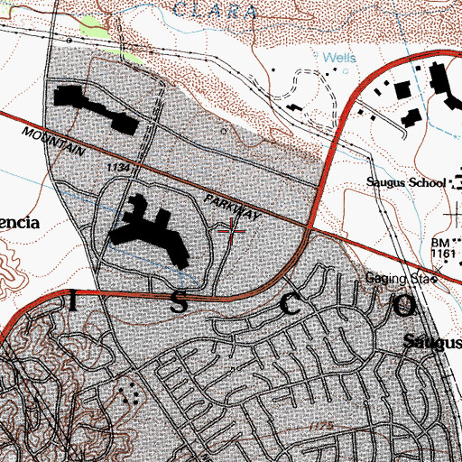 Topographic Map of Sheriffs Station Heliport, CA