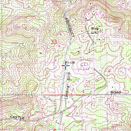 Topographic Map of Blackinton Airport, CA