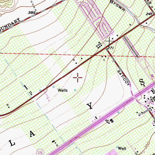 Topographic Map of SCE Northwestern Division Heliport, CA