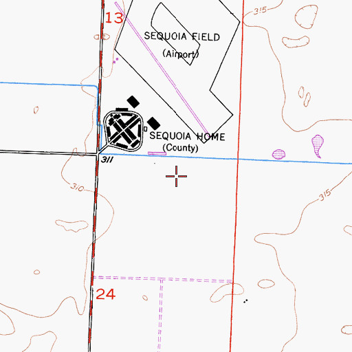 Topographic Map of Gilbert Aviation Heliport, CA