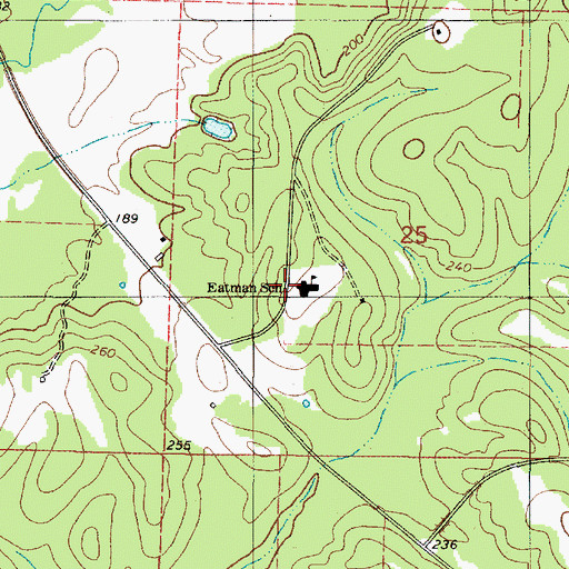 Topographic Map of Eatman Elementary School, AL