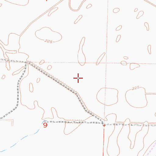 Topographic Map of Gilbreath Brothers Duck Club Airport (historical), CA