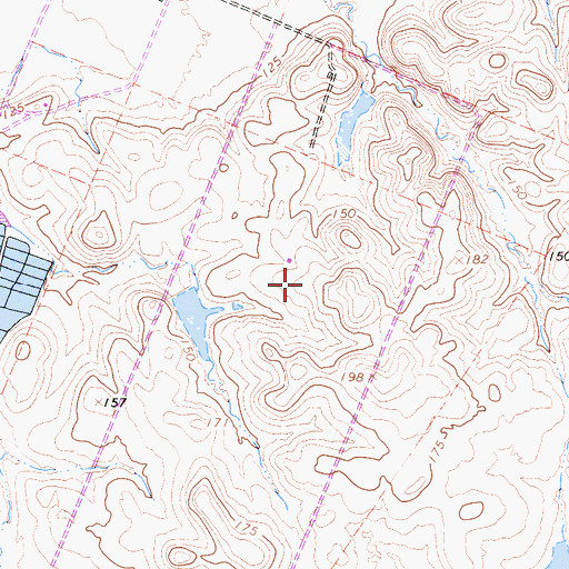 Topographic Map of Boeckmann Ranch Airport, CA