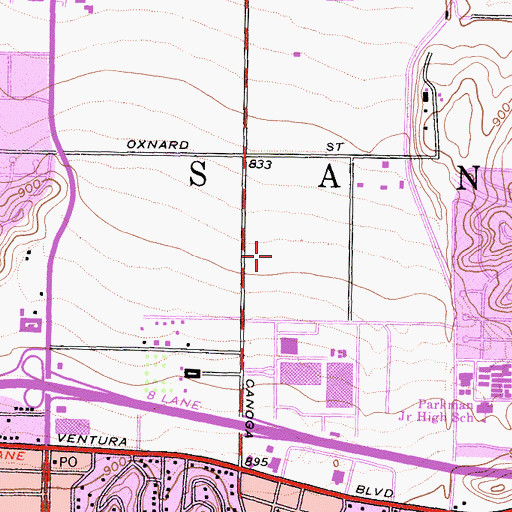 Topographic Map of Prudential Helistop, CA