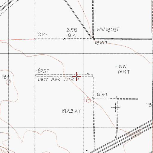 Topographic Map of Harvard Airport, CA