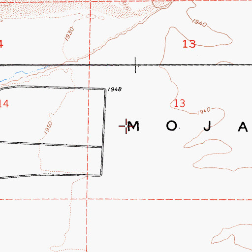 Topographic Map of SCE Solar I Heliport, CA