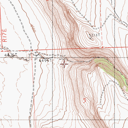 Topographic Map of Lieberman Canyon, CA