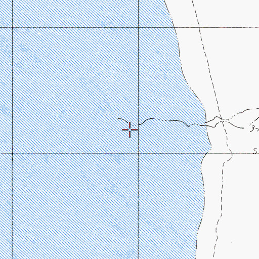 Topographic Map of Second Creek, CA