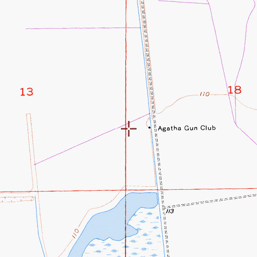 Topographic Map of Agatha Gun Club, CA