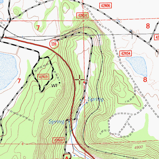 Topographic Map of Ambrose Station Pumphouse, CA