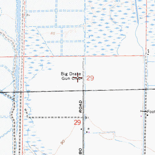 Topographic Map of Big Drake Gun Club, CA