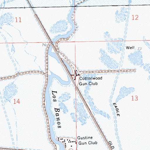 Topographic Map of Cottonwood Gun Club, CA