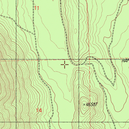 Topographic Map of Hambone Pump Station, CA