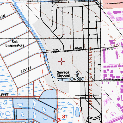 Topographic Map of Haywood Motorcycle Club, CA