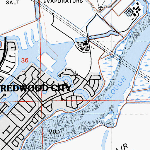 Topographic Map of Press Wireless Radio Station, CA