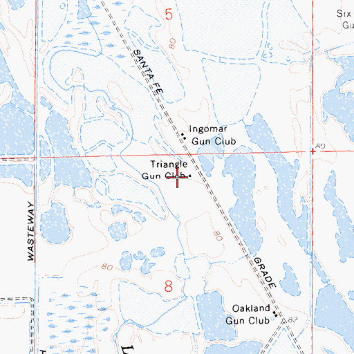 Topographic Map of Triangle Gun Club, CA