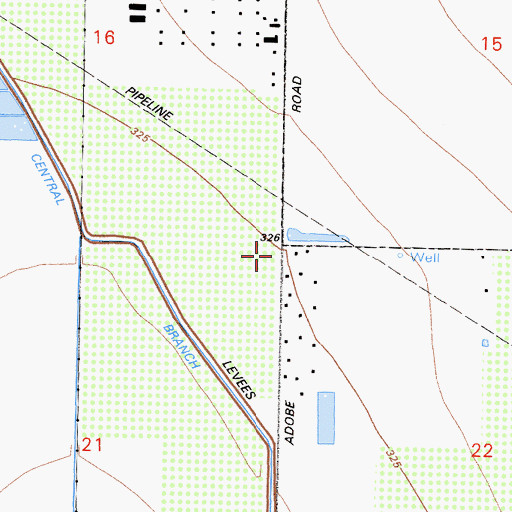 Topographic Map of B and B Duck Club, CA