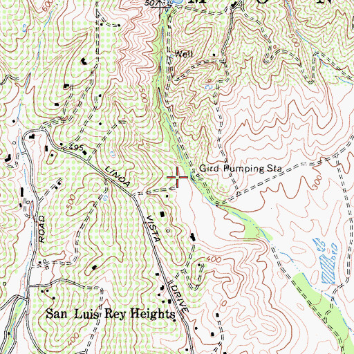 Topographic Map of Gird Pumping Station, CA