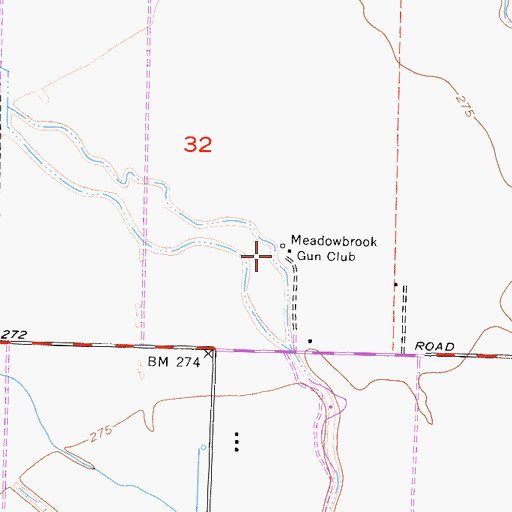 Topographic Map of Meadowbrook Gun Club, CA