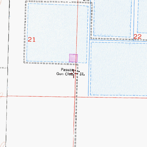 Topographic Map of Pasuza Gun Club, CA