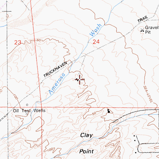 Topographic Map of Salton Sea Base B-2 (historical), CA