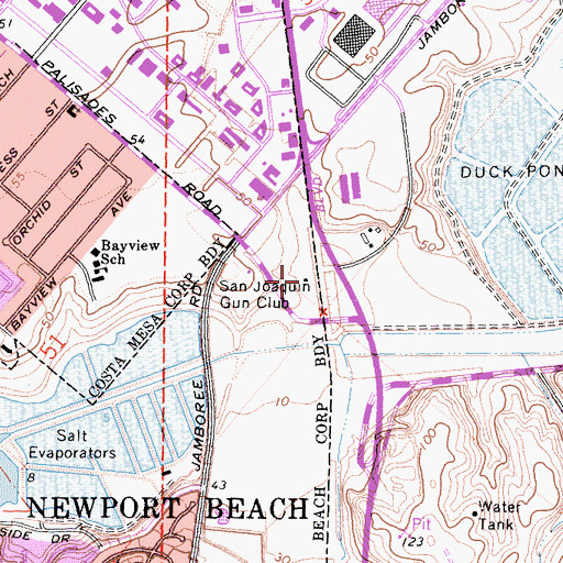 Topographic Map of San Joaquin Gun Club, CA