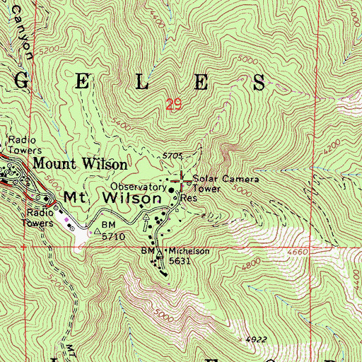 Topographic Map of Solar Camera Tower, CA