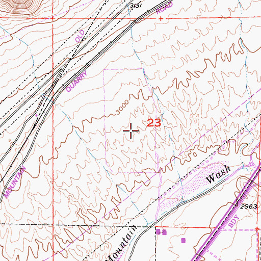 Topographic Map of Victorville City Dump, CA