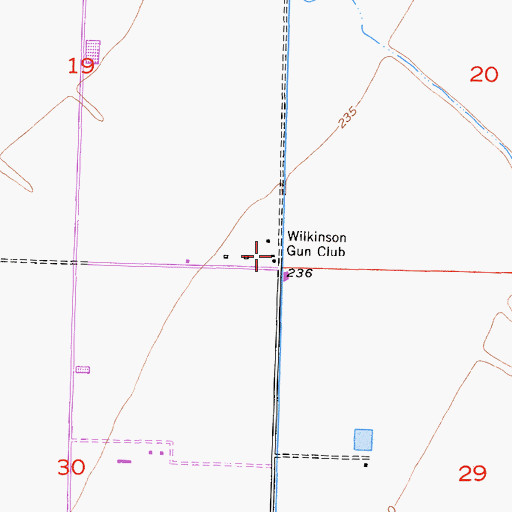 Topographic Map of Wilkinson Gun Club, CA