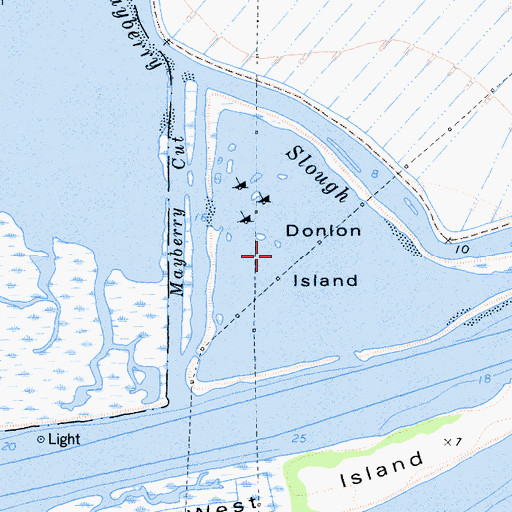 Topographic Map of Donlon Lake, CA