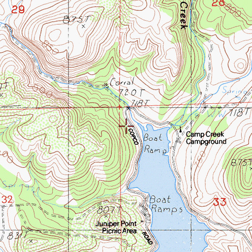 Topographic Map of Scotch Creek, CA
