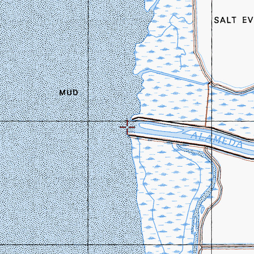 Topographic Map of Alameda Creek, CA