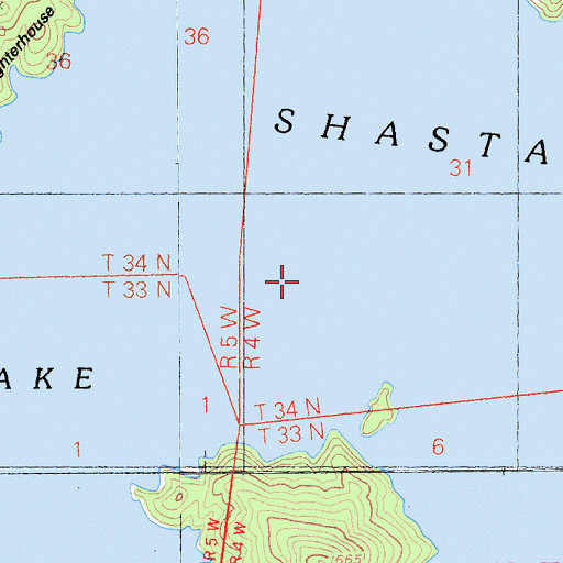 Topographic Map of Pit River, CA