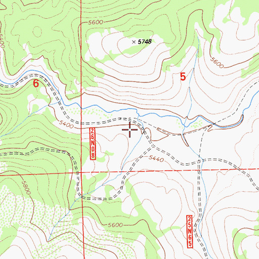 Topographic Map of Squaw Valley, CA