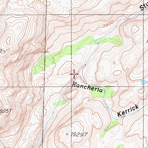 Topographic Map of Stubblefield Canyon, CA