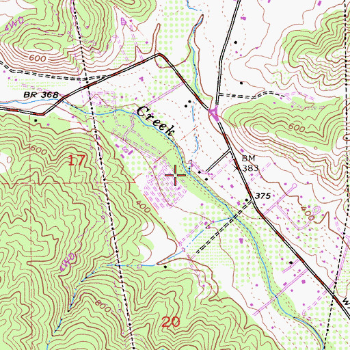 Topographic Map of Sycamore Creek, CA