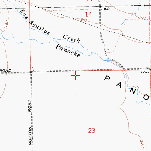 Topographic Map of Panoche Valley, CA