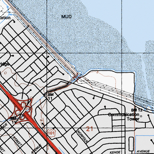 Topographic Map of San Mateo Creek, CA