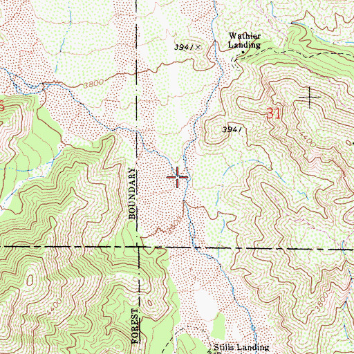 Topographic Map of South Fork Whitewater River, CA