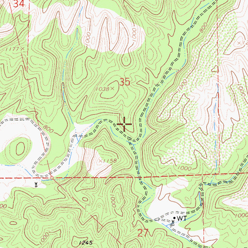 Topographic Map of Stephens Canyon, CA