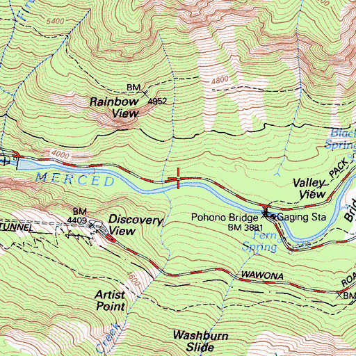 Topographic Map of Cascade Dam, CA