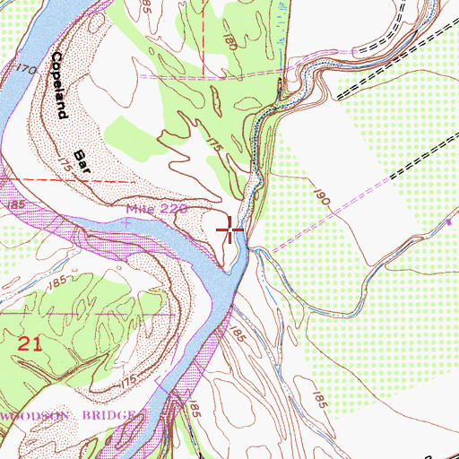 Topographic Map of Deer Creek, CA